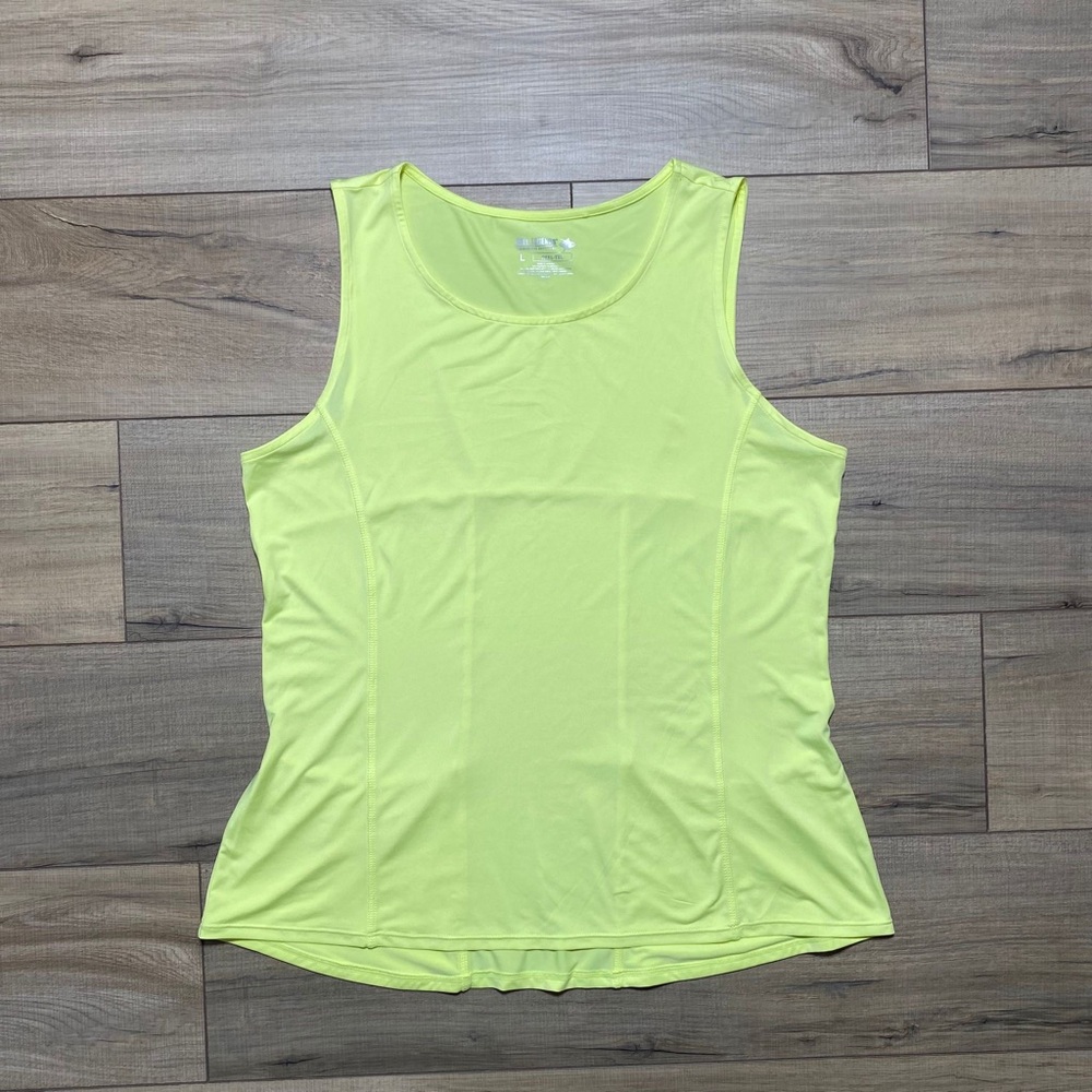 Reel Legends Womens Reel-Tec Back Pocket Tank Top Size Large Yellow‎